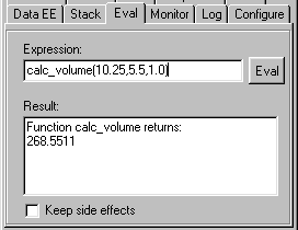 Debugger Remote Call Function Window Debugger Remote Call Function Window