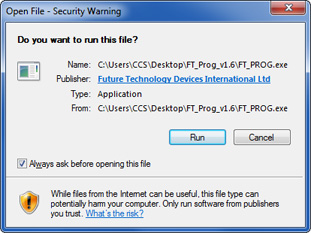 FT_PROG - Security Warning
