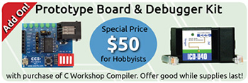 Add C Workshop Hardware Kit for $50 Add C Workshop Hardware Kit for $50
