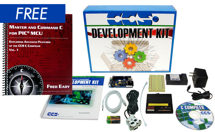 Free Book with PIC18F45K22 Development Kit